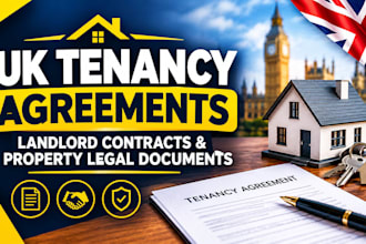 draft UK tenancy agreements, landlord contracts and property legal documents