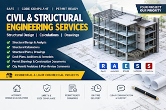 be your architect, civil and structural engineering drawing in texas california