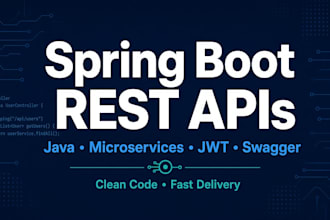 develop spring boot rest apis and microservices