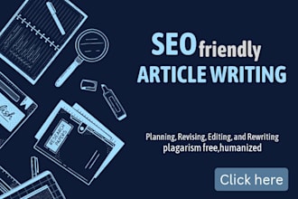 write seo friendly article for you