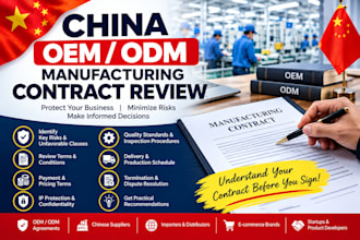review your china oem or odm manufacturing contract