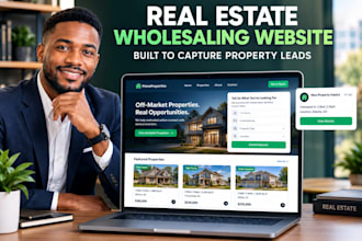 build a real estate wholesaling website with lead capture