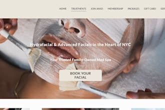 design a modern aesthetic clinic, healthcare website