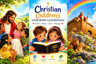 draw children story book illustration christian children storybook illustration