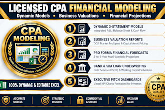 build CPA financial models with valuation reports and financial projections