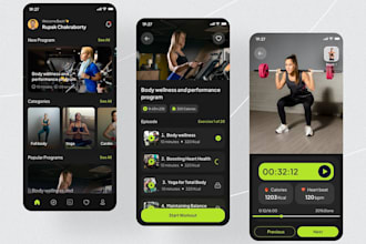 develop a fitness app, gym app, workout app for ios, android