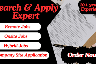 search and apply for jobs, job hunt, submit job application