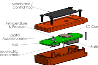 design custom sensor housing enclosure 3d cad model