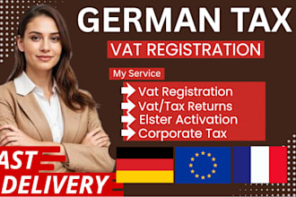 do german vat registration, german tax return, vat id, income tax, corporate tax