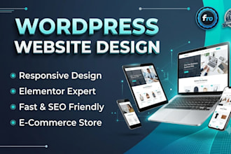 design modern responsive wordpress wesite or woocommerce store