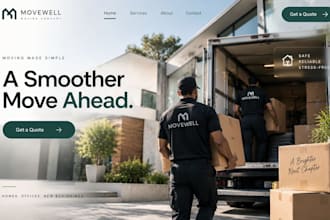 build wix moving company website local movers moving services booking
