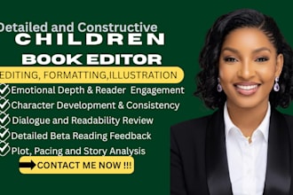 professionally edit your children book manuscript