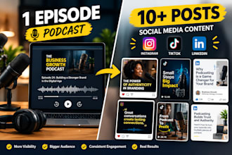 manage your social media and repurpose your podcast appearances