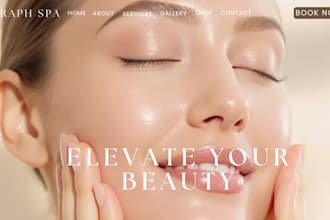design aesthetic website, skincare, beauty and medical spa website