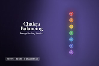 provide a remote chakra balancing energy healing session