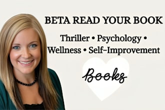 beta read thriller psychological health wellness management self improvement