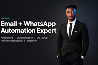 automate email and whatsapp workflows using n8n