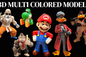 design multicolor 3d print model 3mf stl file for bambu studio prusa 3d printing