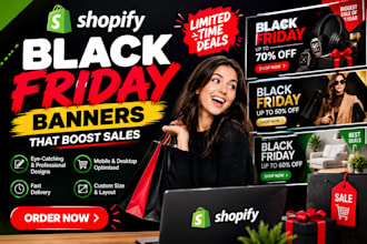 design black friday shopify banners