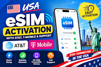 provide reliable USA esim with fast activation,support
