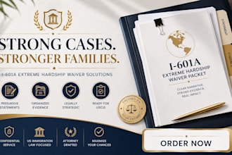 prepare and index supporting evidence for your I 601a waiver