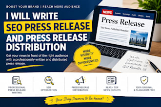 write seo press release and press release distribution