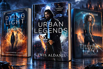 design urban fantasy book cover paranormal fantasy dark fantasy amazon KDP cover