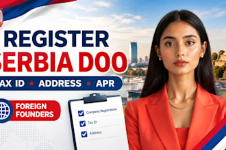 register serbia company doo with tax id and virtual address
