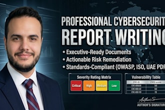 write a professional penetration testing and security audit report
