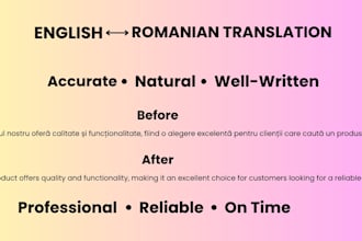 translate english to romanian and romanian to english