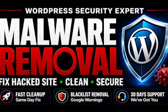 fix hacked wordpress and remove malware to secure your site