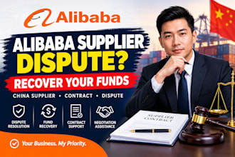 resolve your alibaba supplier dispute and recover funds