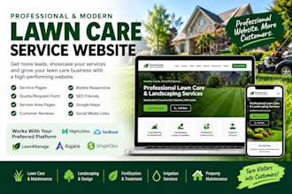build mighty sites yardbook lawnmanage aspire singleops lawncare service website