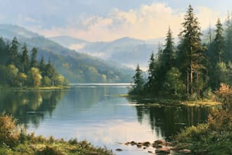 landscape oil painting art