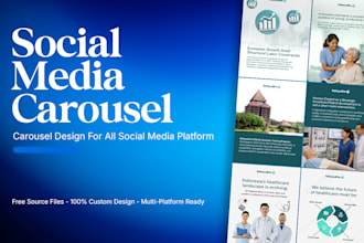 design custom social media carousels and slides