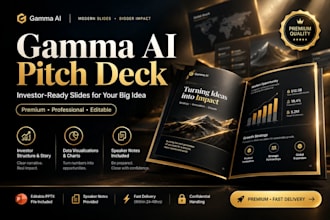 create professional gamma ai presentations, pitch decks and slides