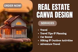design professional real estate templates in canva