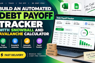 build an automated debt payoff tracker with snowball and avalanche calculator