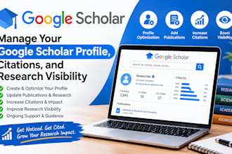 manage your google scholar profile, citations, and research visibility