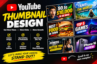 design amazing youtube thumbnails