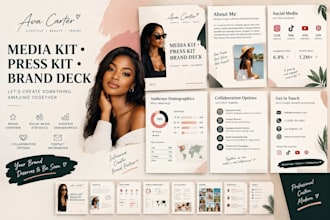 design epk media kit press kit speaker kit one sheet ugc landing page