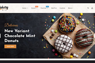 build cake shopify store cookies store bakery website pastry website cake store