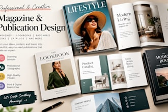 design magazine design, lookbooks, editorial publication design magazine layout