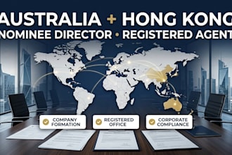 provide australia and hong kong nominee director and registered agent services