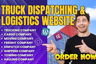 build a lead generating website for your truck dispatching and cargo business