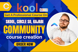 skool community setup skool course creation course curriculum and course content