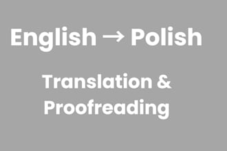 translate english to polish and polish to english