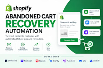set up shopify abandoned cart recovery automation