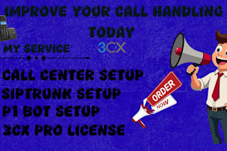 setup 3cx, did numbers, sip trunk and inbound outbound call center