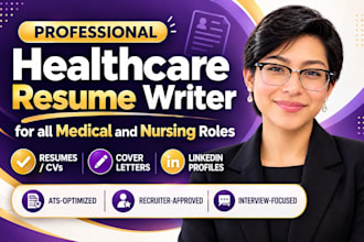write a medical, nursing or healthcare resume for pharma, biotech surgeon roles